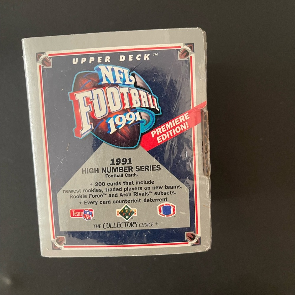 1991 Upper Deck NFL Football Cards - HIGH NUMBER SERIES - Factory Sealed Box